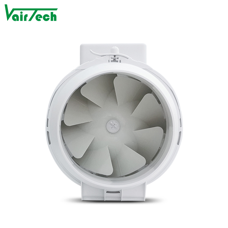 Customized Logo Brand 6 8 10 Inch Mixed Flow Inline Duct Fan Air Extractor Low Noise Grow Tent Hydroponic Mix Flow Duct Fan
