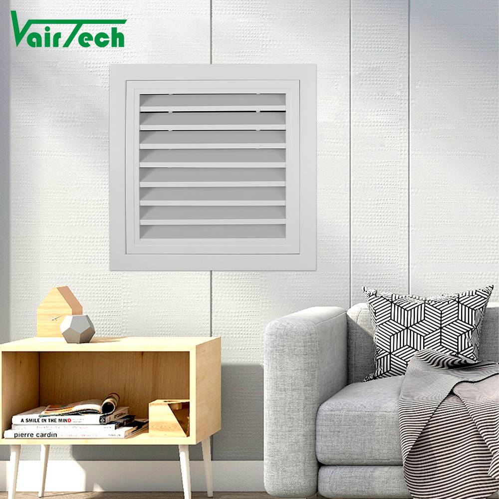 Hvac System Hinge Type Return Air Grille Wall Detachable Air Louver With Air Filter Easy Installation