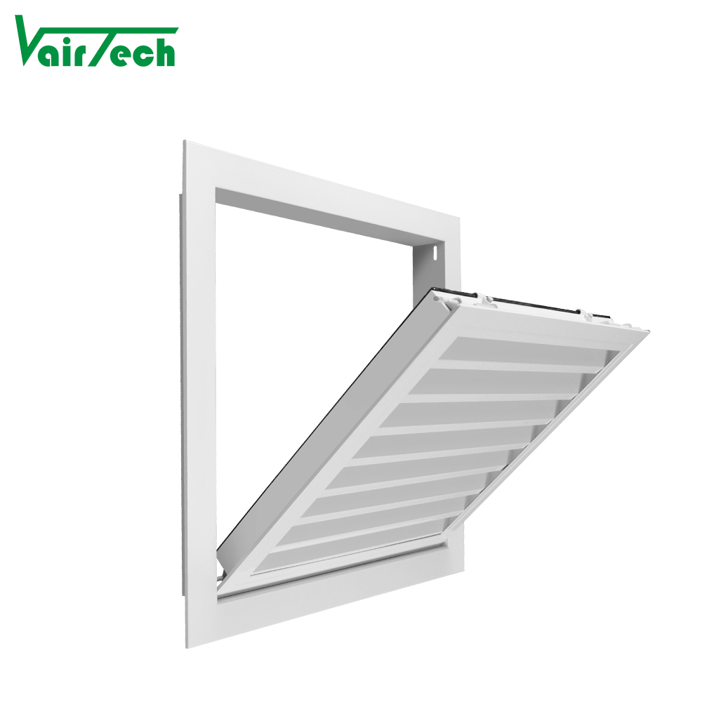 Hvac System Hinge Type Return Air Grille Wall Detachable Air Louver With Air Filter Easy Installation