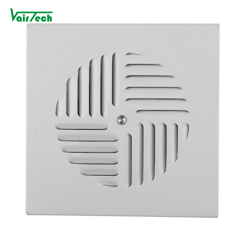 HVAC Floor Ladder Diffuser Decorative Aluminum Exhaust Floor Swirl Air Grille Diffuser With Blade Damper