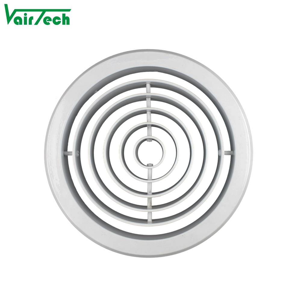 Circular Aluminum Multi Round Ring Jet Air Diffuser Adjustable Jet Nozzle Diffuser For Hvac
