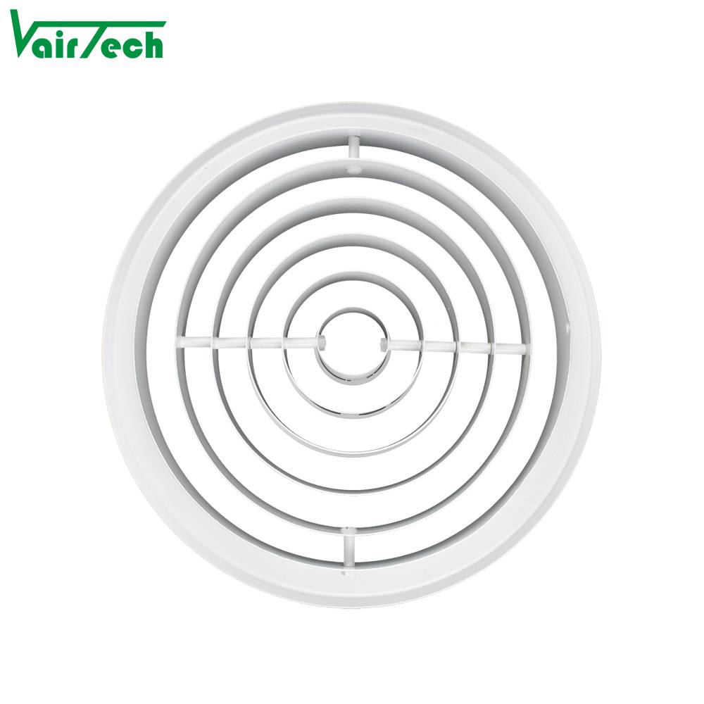 Circular Aluminum Multi Round Ring Jet Air Diffuser Adjustable Jet Nozzle Diffuser For Hvac