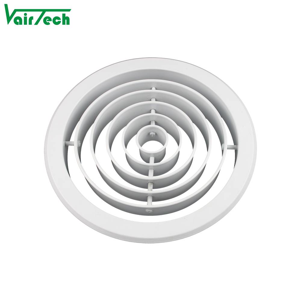 Circular Aluminum Multi Round Ring Jet Air Diffuser Adjustable Jet Nozzle Diffuser For Hvac