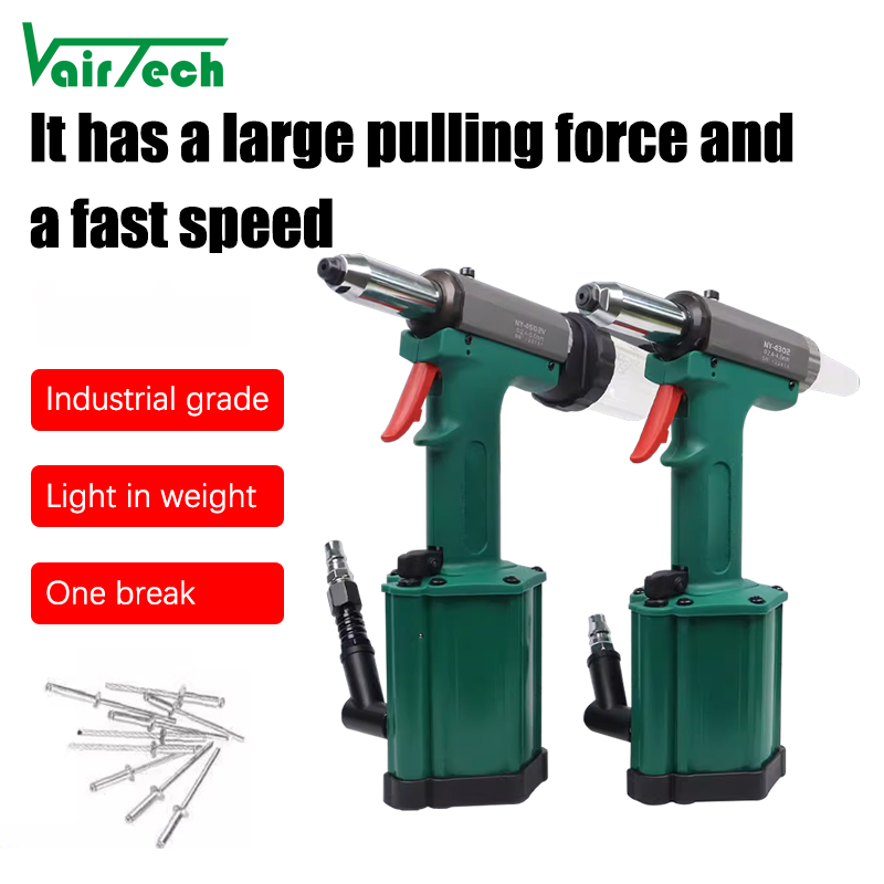Pneumatic Air Riveter Gun Light Heavy Duty Self-Priming Blind Rivet Tool Industrial Hydraulic Riveting Machine