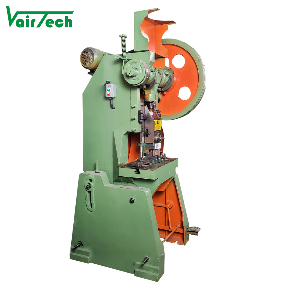 16T Eccentric Mechanical Power Press Steel Structure Punching Machine for Metal Hole Aluminium Lid for Production Air Vent