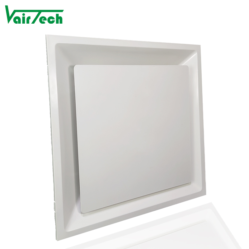 Vairtech Hvac Ventilation Metal 1 Cone Square Diffuser Face Plaque Panel 4 Way Ceiling Air Diffuser