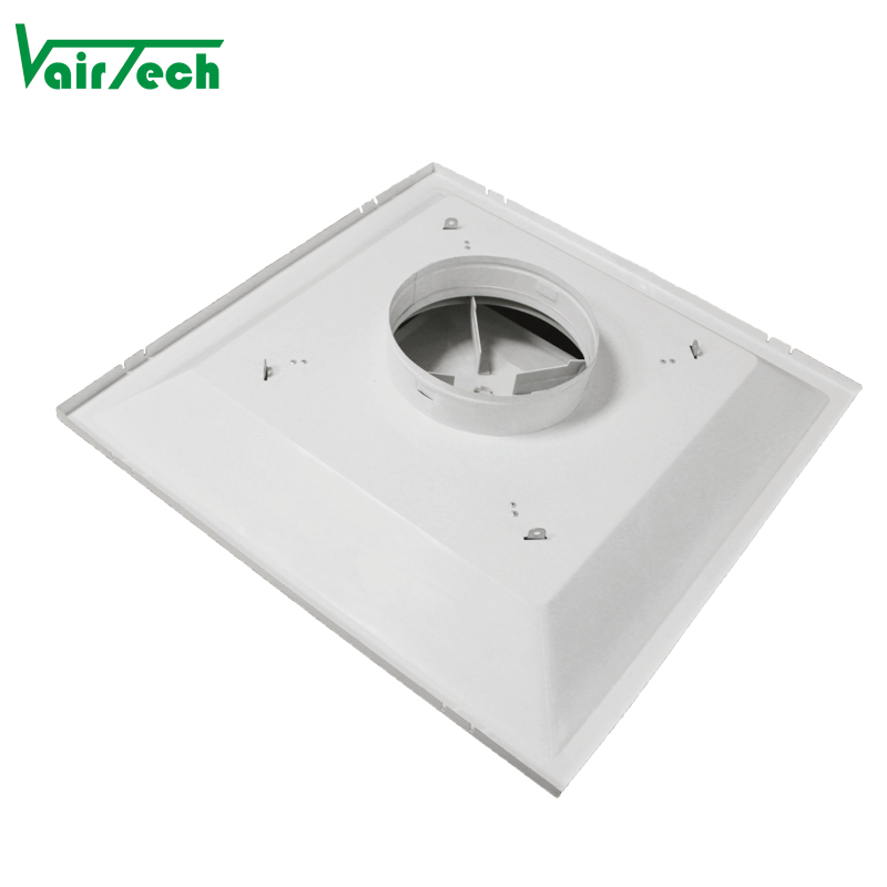 Hvac System American 2 Cone Metal Square Air Diffuser Customized 4 Way Ceiling Diffuser