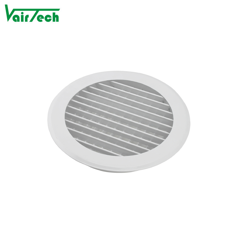 Hvac Round Air Conditioning Aluminium Air Grille Round Double Deflection Air Diffuser