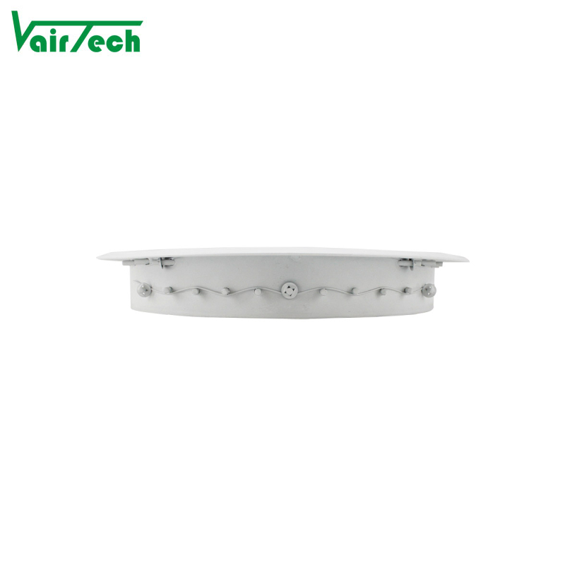Hvac Round Air Conditioning Aluminium Air Grille Round Double Deflection Air Diffuser