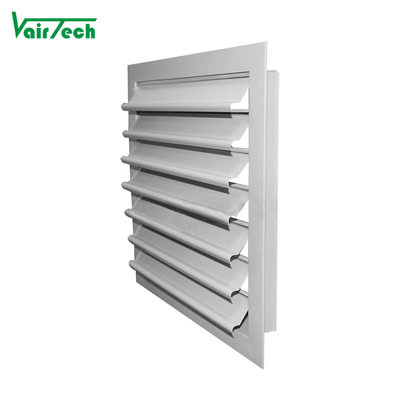 Aluminium Gravity Louvers Fanshun Partner Air Conditioner Aluminum Exhaust Air Vent Cover Gravity Louver Grille