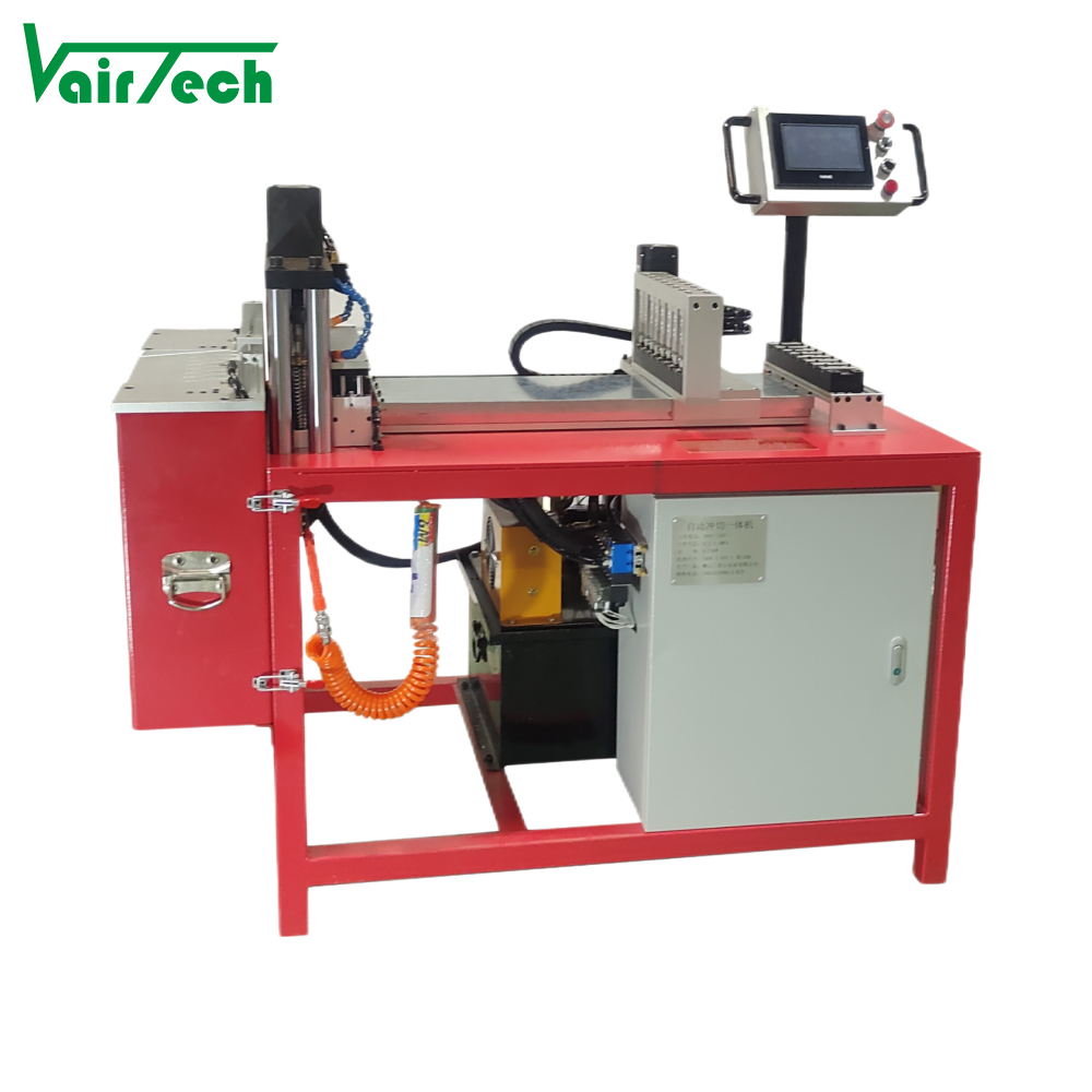 Multifunctional Automatic Punching Machine 8 Mold Sets for Aluminum Alloy Steel Air Outlet Profiles 170 Types Auto Feeding