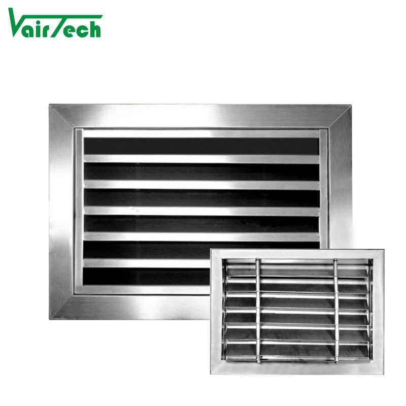Hvac Air Conditioner Duct Grille Decoration Register Cover Stainless Steel 304 Filter Return Air Grille
