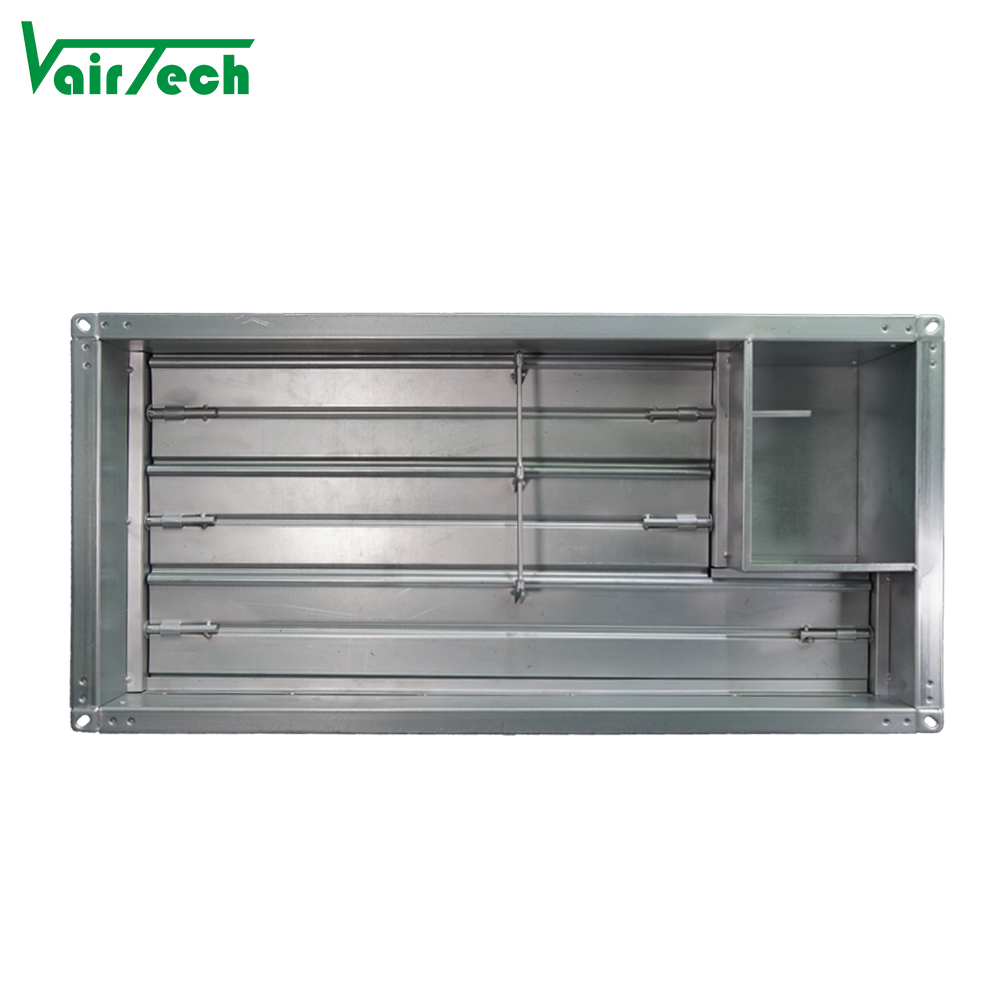Hvac Ventilation System Actuator Embedded Motorized Smoke Exhaust Fire Valve Dampers for Duct