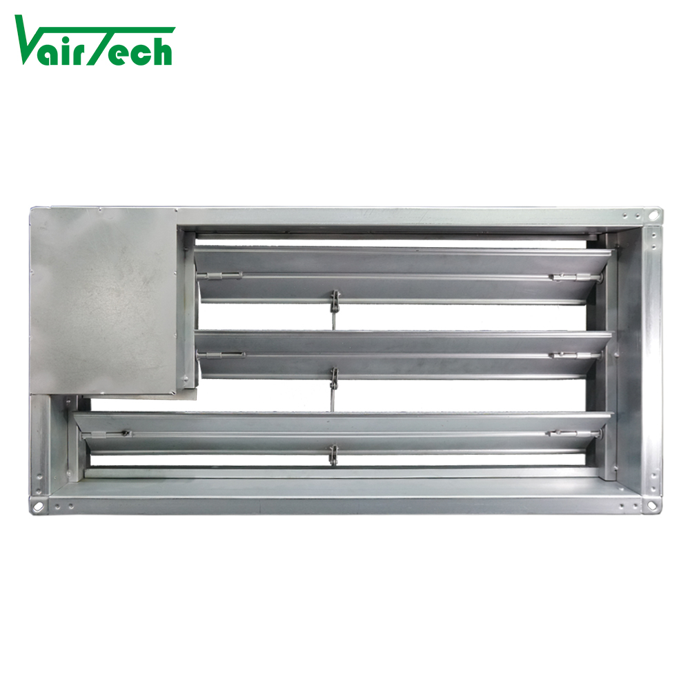 Hvac Ventilation System Actuator Embedded Motorized Smoke Exhaust Fire Valve Dampers for Duct