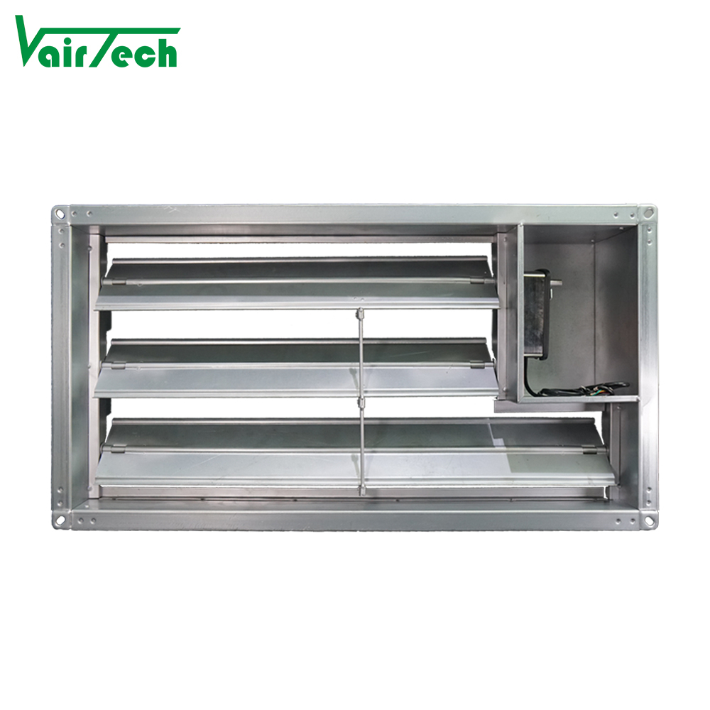 Hvac Ventilation System Actuator Embedded Motorized Smoke Exhaust Fire Valve Dampers for Duct
