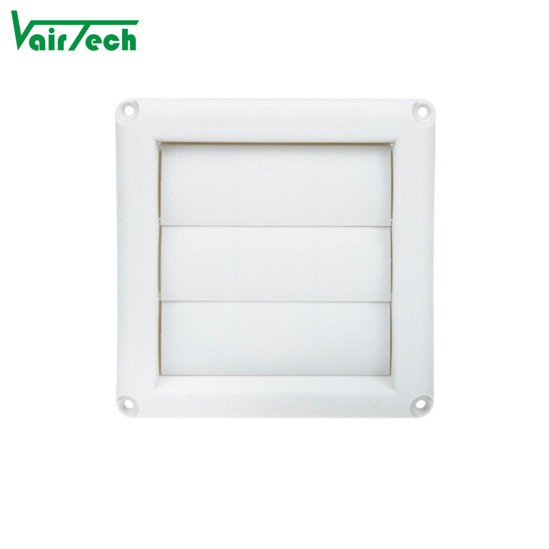 Wholesale 5'' 6'' 8''Gravity Louver Hood with Grid Wall Duct Exhaust Vent Color Customized HVAC Systems Parts