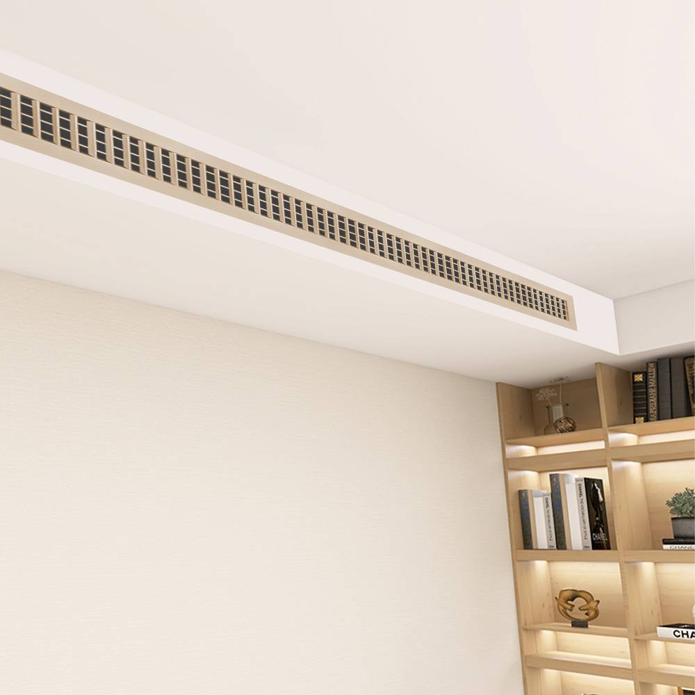 Vairtech Custom Wood-Grain Aluminum Double Deflection Grille - High-Strength Wall/Ceiling Supply & Return Air Vent