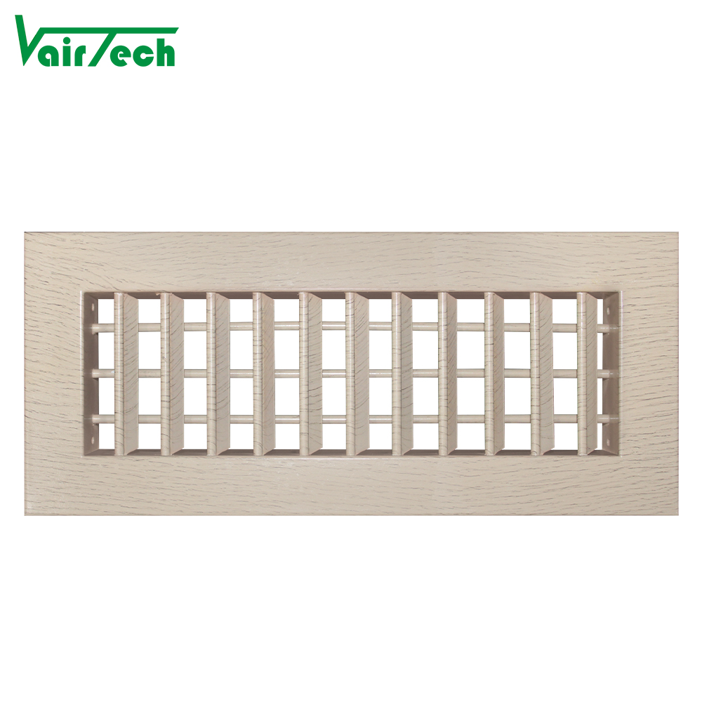 Vairtech Custom Wood-Grain Aluminum Double Deflection Grille - High-Strength Wall/Ceiling Supply & Return Air Vent